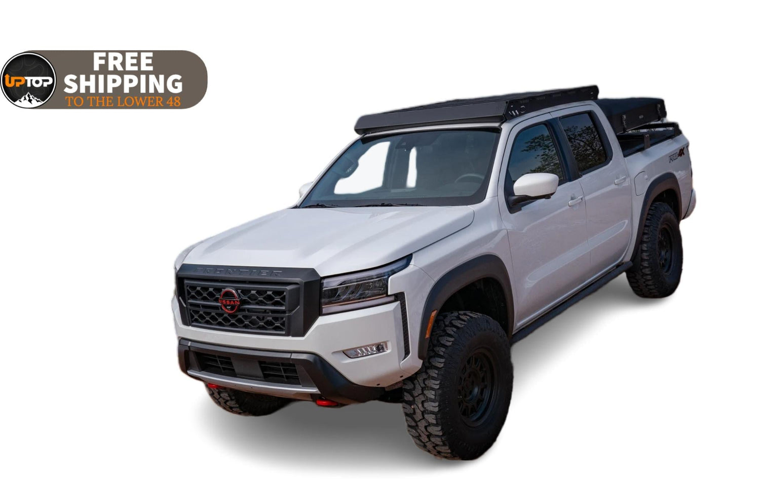 thumbnail image 2 of Aluminum Roof Rack Rail For Nissan Frontier 2005-2022 – 2 Crossbars + Side Rails, 165lb Capacity 2 of 6