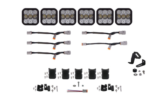 Diode Dynamics | SS5 CrossLink 6-Pod LED Lightbar ( one )-Lighting-Diode Dynamics-White Combo-upTOP Overland