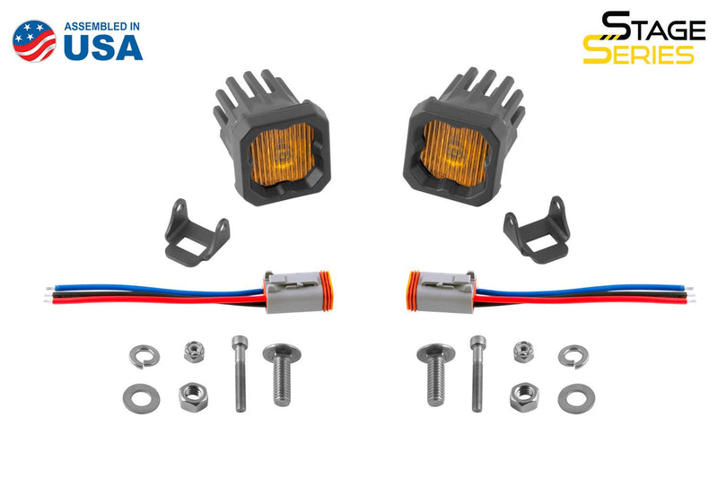 Load image into Gallery viewer, Diode Dynamics | Stage Series C1 Yellow SAE Fog Standard LED Pod (pair)-Lighting-Diode Dynamics-SAE Fog-upTOP Overland
