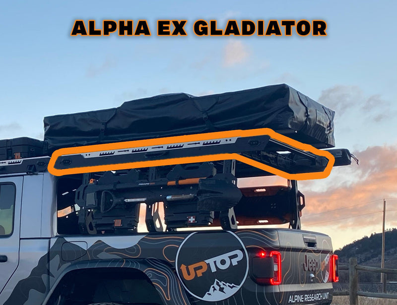 Load image into Gallery viewer, upTOP Overland | Alpha eX Jeep Gladiator Cap Rack-Overland Cap Rack-upTOP Overland-upTOP Overland
